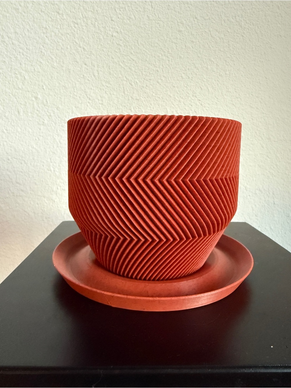 Textured Terracotta Planter